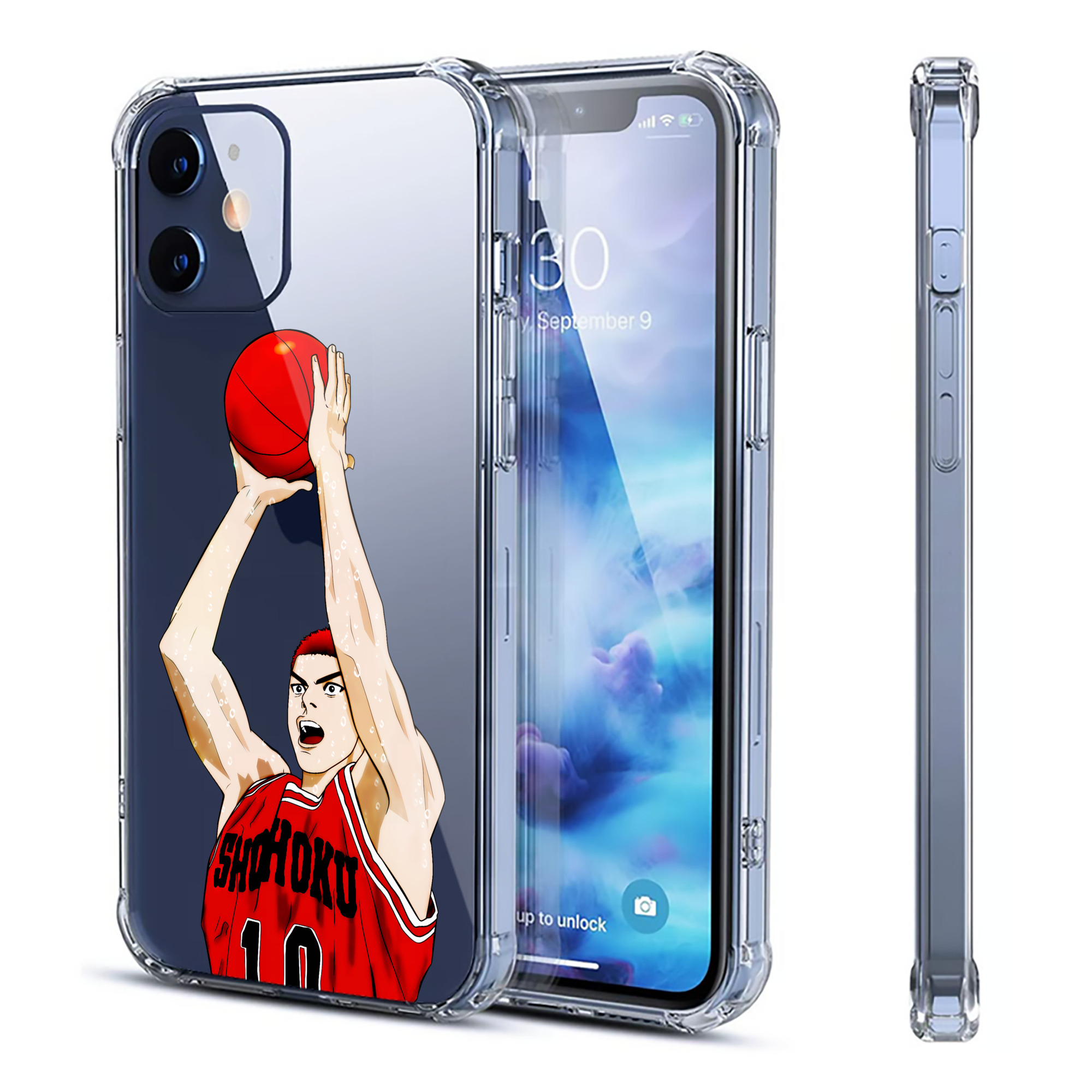 （画像用） SLAM DUNK／スラムダンク 【iPhone 12シリーズ対応】透明スマホケース（クリアソフトケース）